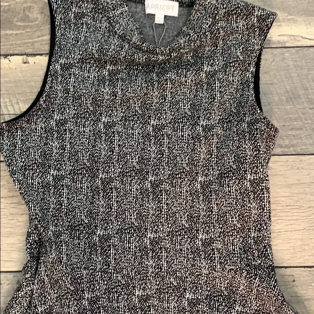 Sleeveless turtleneck crew dress